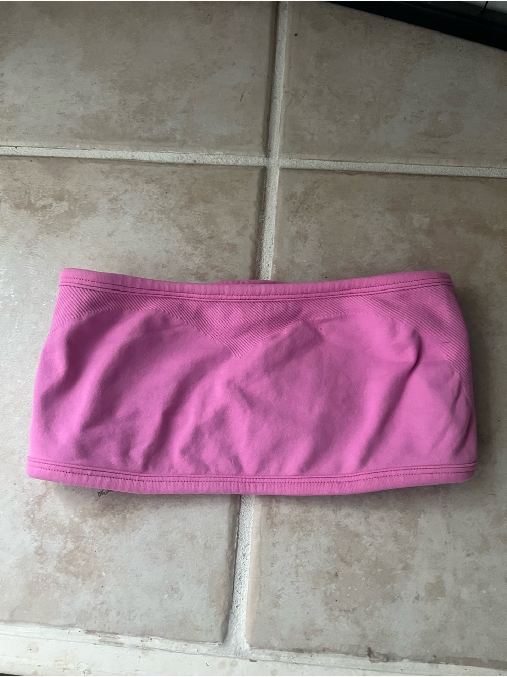 Source Unknown Pink Seamless Tube Tank Top